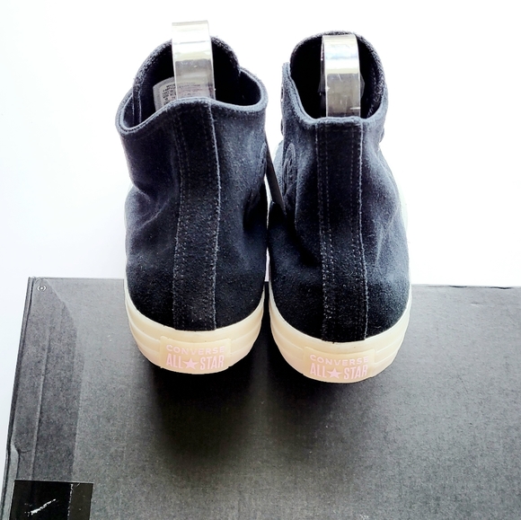 Converse CTAS Hi Black Lilac Mist Vintage White Men's 12 - Picture 4 of 6